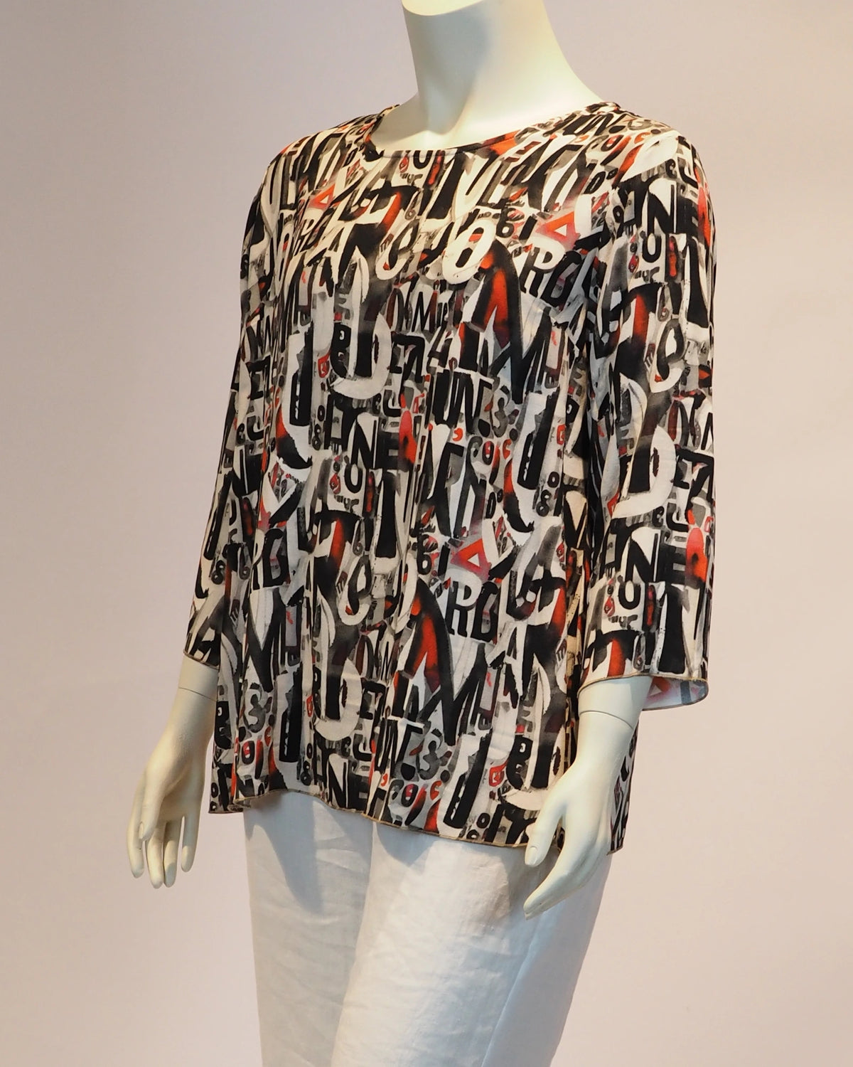 Farbige Plus-Size-Bluse Anna von Katrin Kiesler Berlin, Seitenransicht