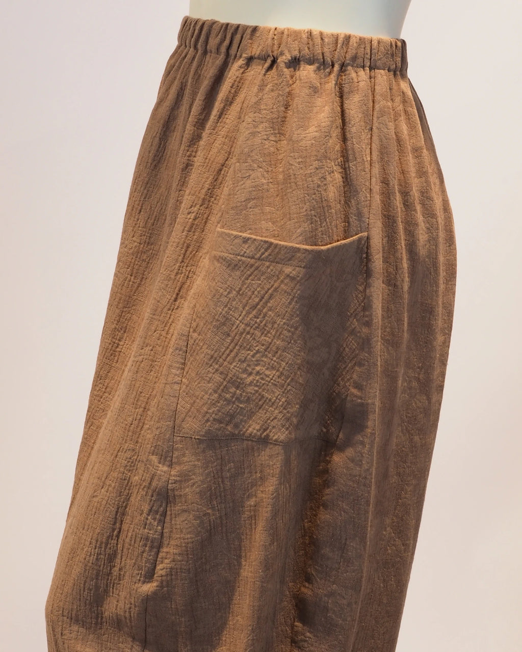 Plus Size Hose Camilla in camel Hosentasche von Katrin Kiesler