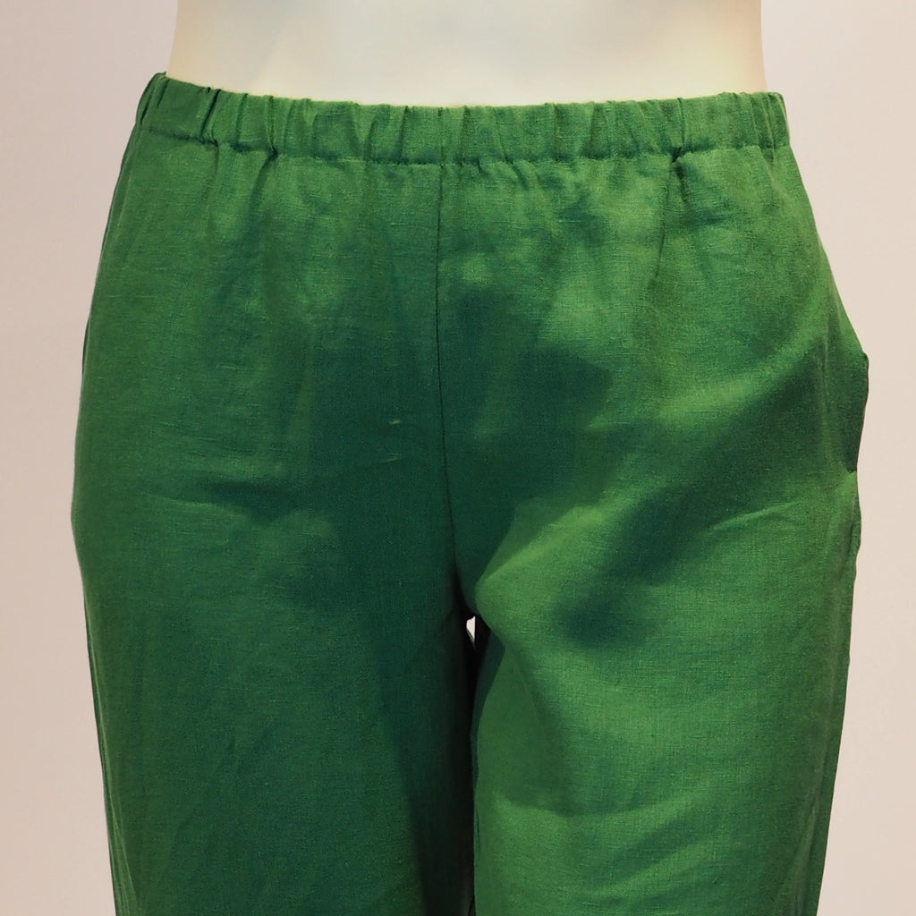 Plus Size Hose Cosima in Smaragd am Bund von Katrin Kiesler Berlin