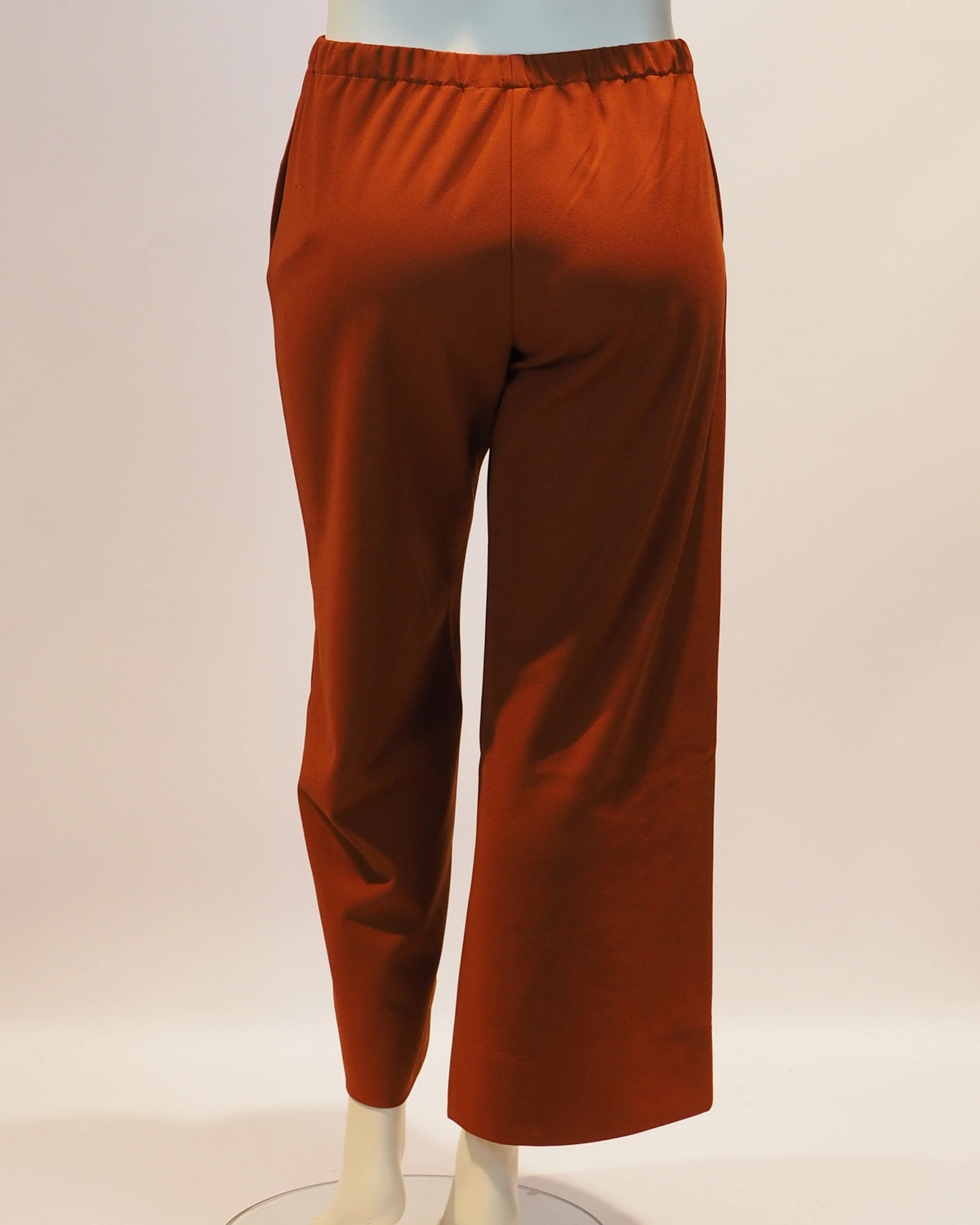 Rostfarbene Plus-Size-Hose Olivia von Katrin Kiesler Berlin, Rückansicht