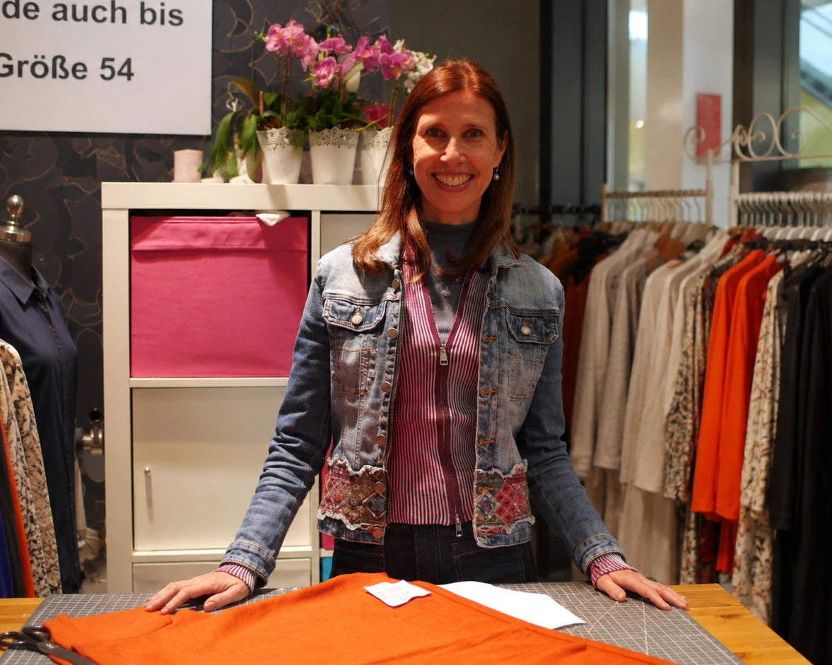 Katrin Kiesler, Designerin und Inhaberin von Katrin Kiesler Berlin, in ihrem Store in Berlin.