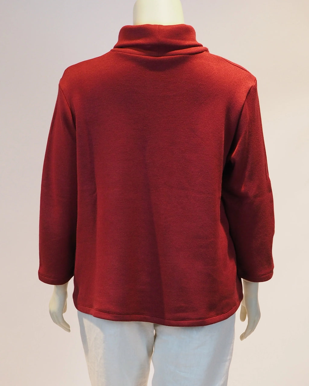 Roter Plus-Size-Pullover Elena von Katrin Kiesler Berlin,Hinteransicht