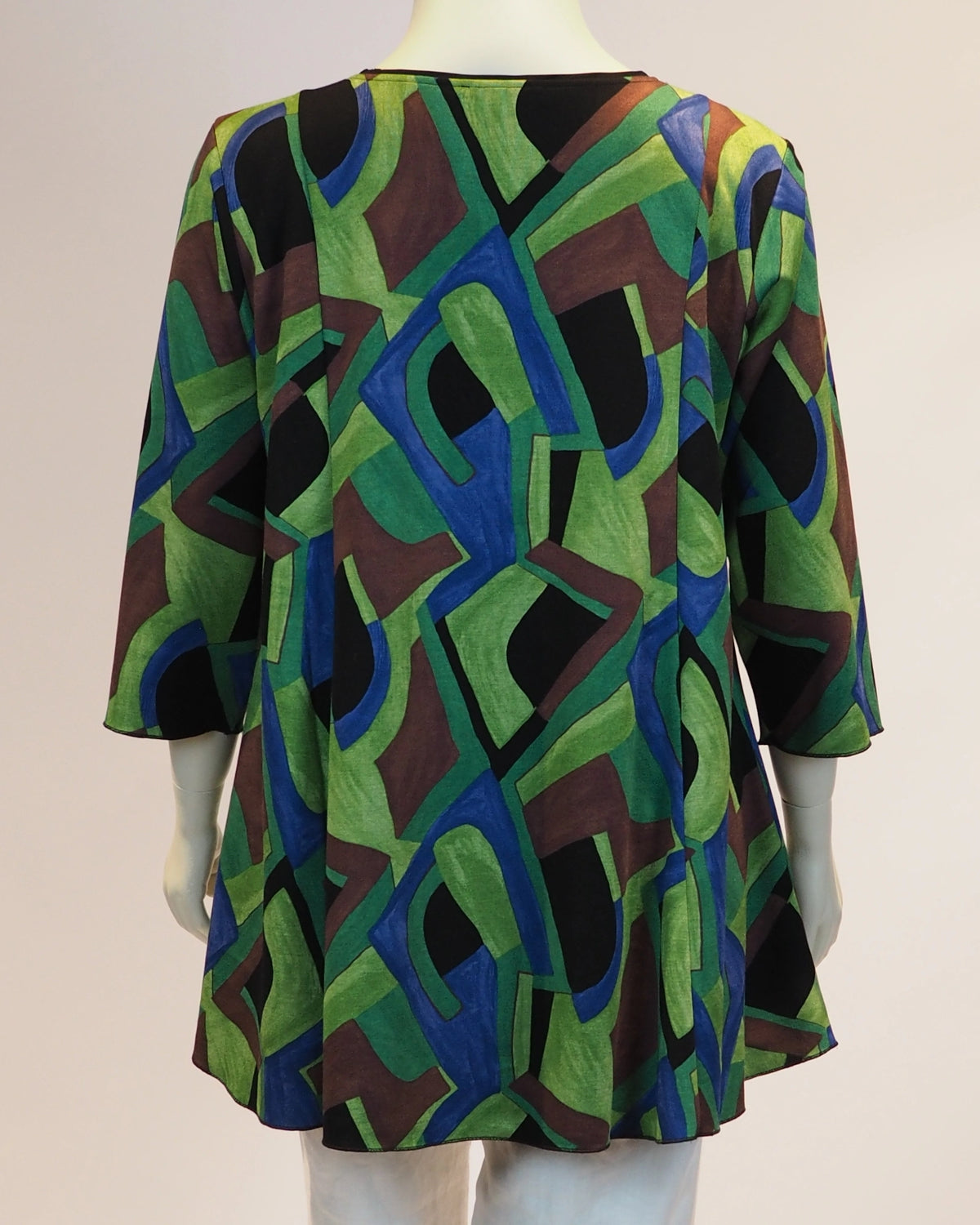 Grüner Plus-Size-Pullover Elli von Katrin Kiesler Berlin, Rückansicht