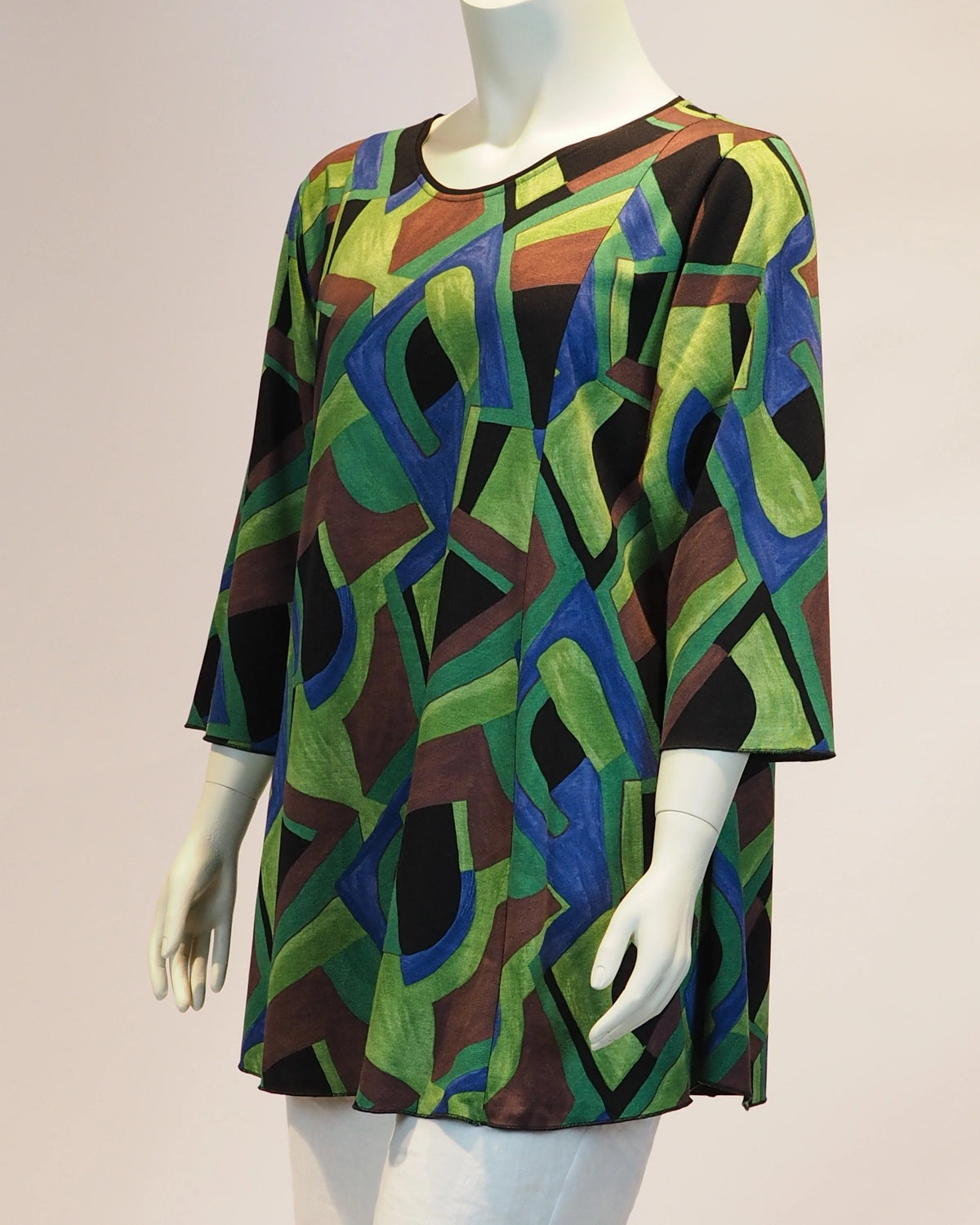 Grüner Plus-Size-Pullover Elli von Katrin Kiesler Berlin, Seitenansicht