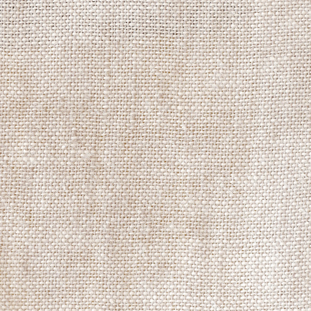Stoffdetail von weissem Leinen mit sichtbarer natürlicher Struktur